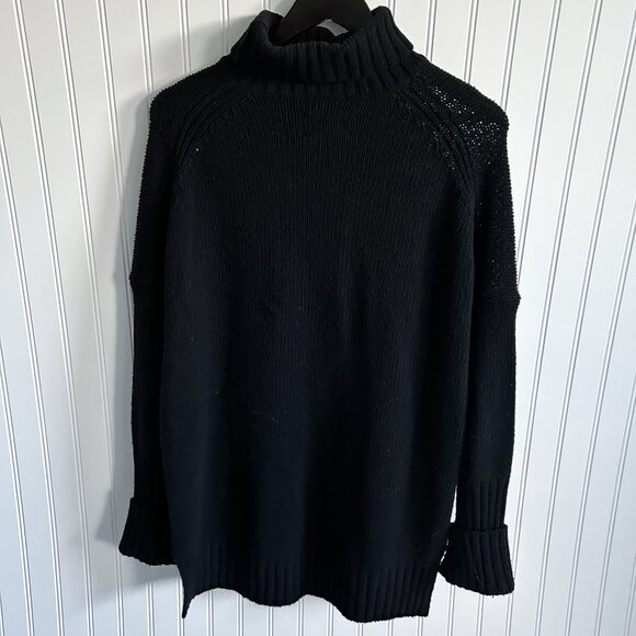 Zadig & Voltaire Alma Black Knit Rock N Roll Turtleneck Sweater - Picture 4 of 4